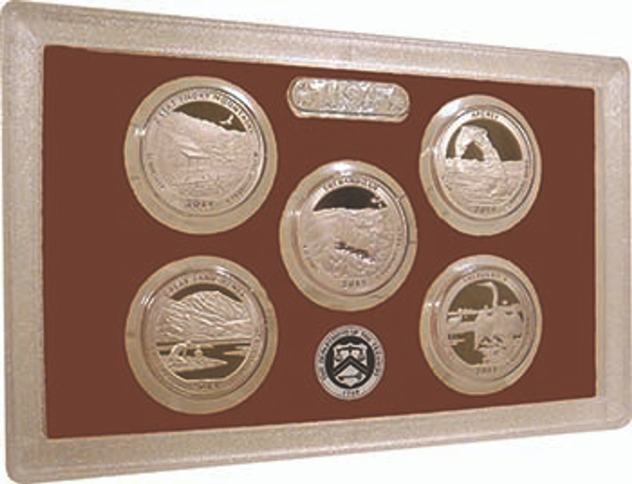 2014 National Parks Quarter Proof Set 5 Coins Image 1