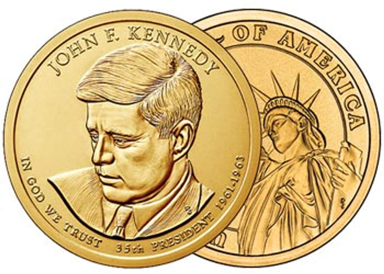 John F. Kennedy 2015-P Presidential Dollar Brilliant Uncirculated Image 1