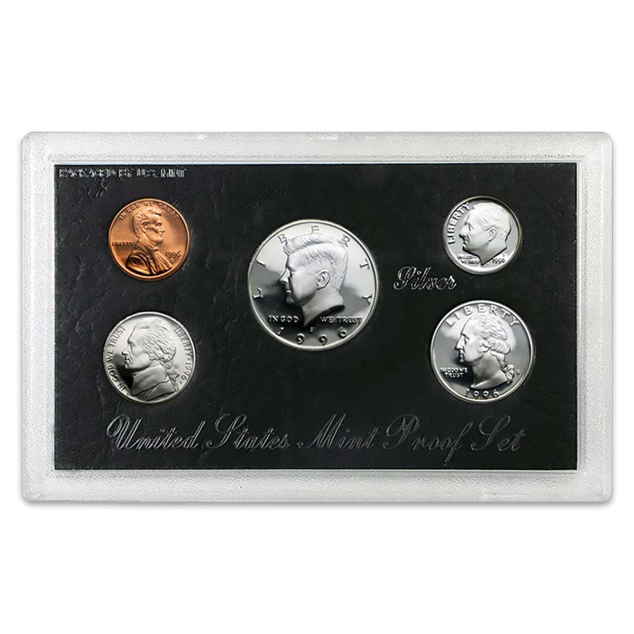 1996 Silver Proof Set 5 Coins | International Coins & Currency