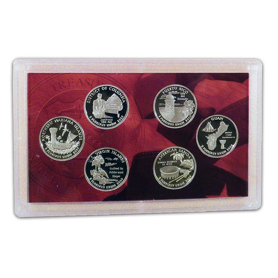 2009 DC & Territories Silver Proof Set 6 Coins | International