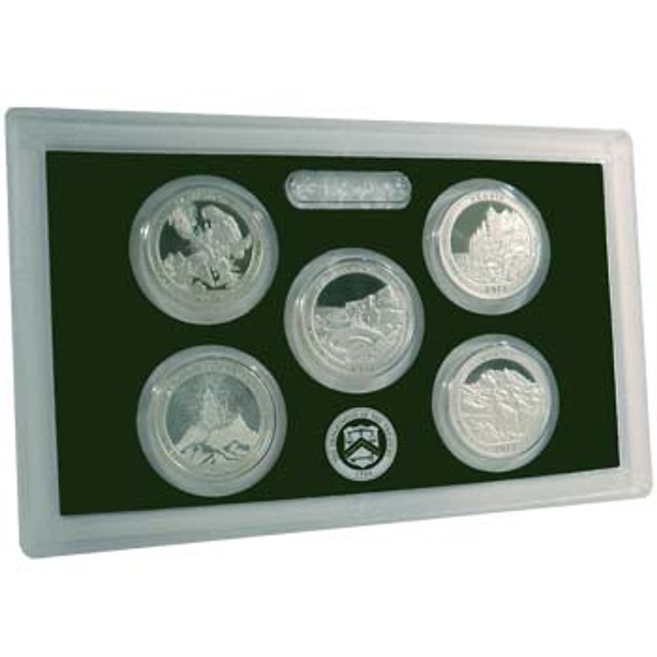 2012 National Parks Quarter Silver Proof Set 5 Coins Image 1