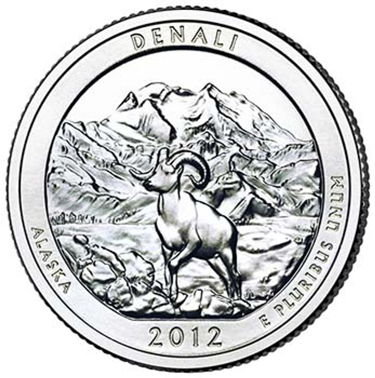 2012-P Denali National Park and Preserve Quarter Brilliant Uncirculated Image 1