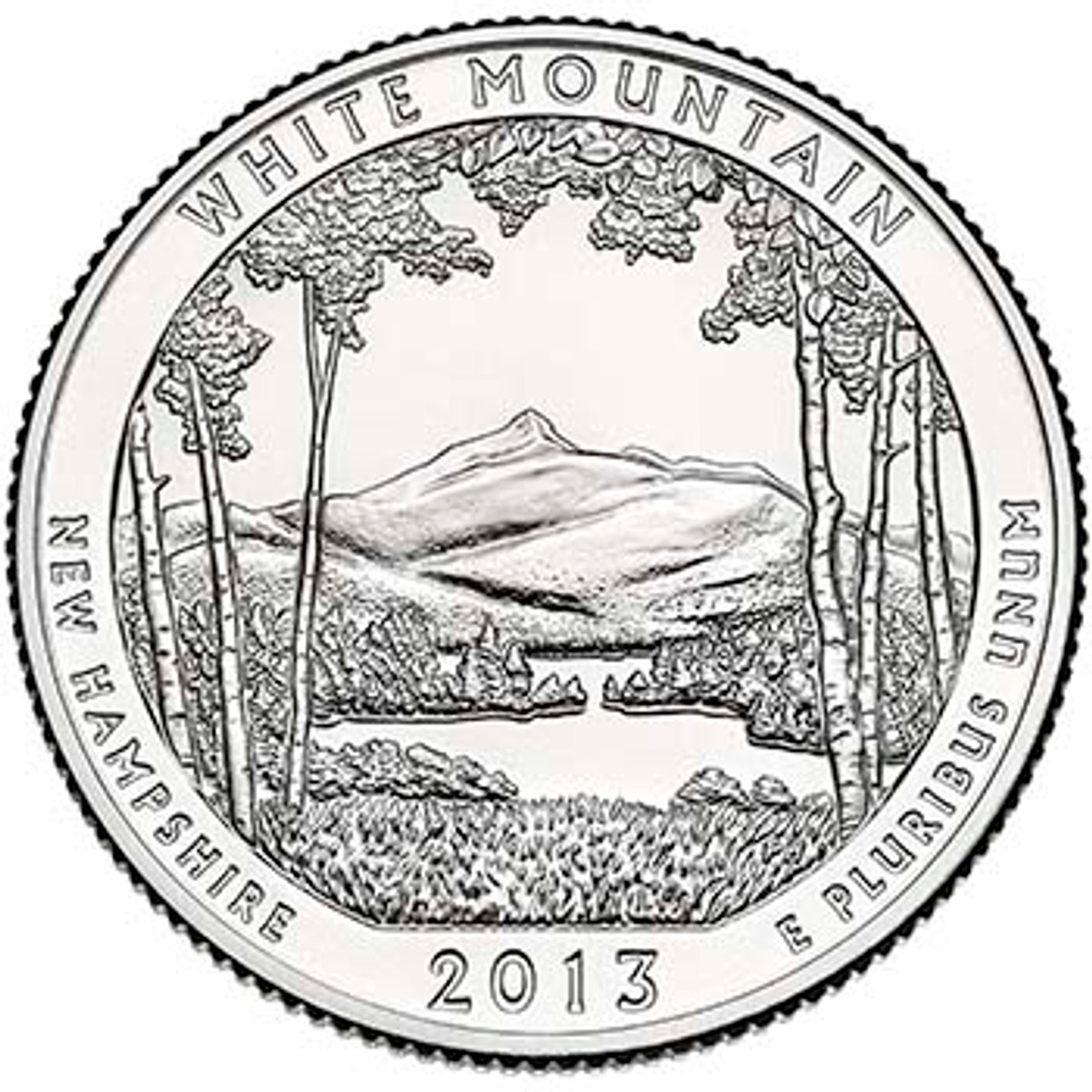 2013-D White Mountain National Forest Quarter Brilliant Uncirculated Image 1
