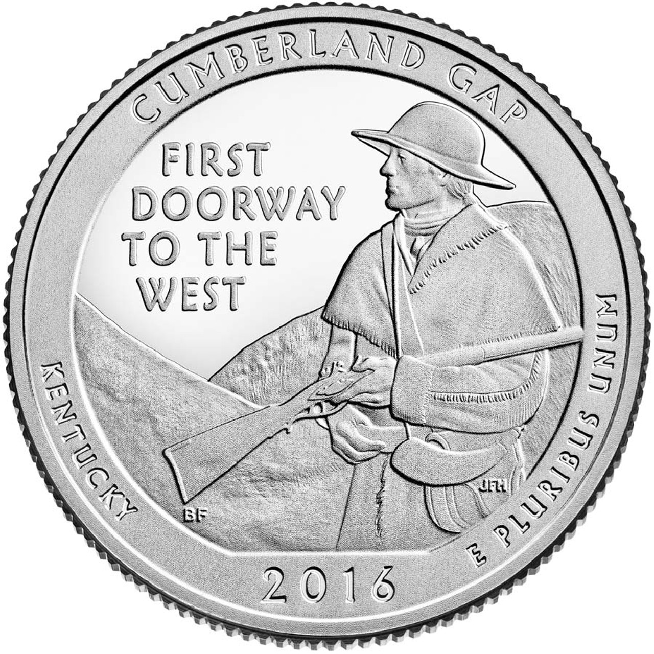 2016-D Cumberland Gap National Historical Park Quarter Brilliant Uncirculated Image 1