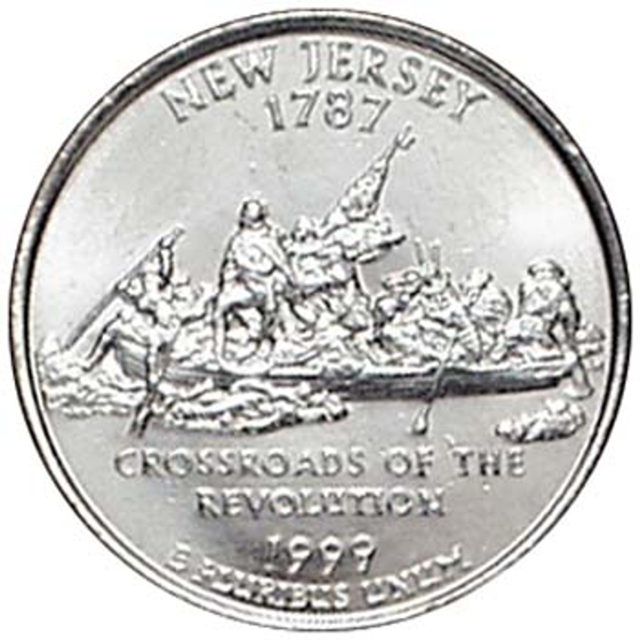 1999-D New Jersey Quarter Brilliant Uncirculated Image 1