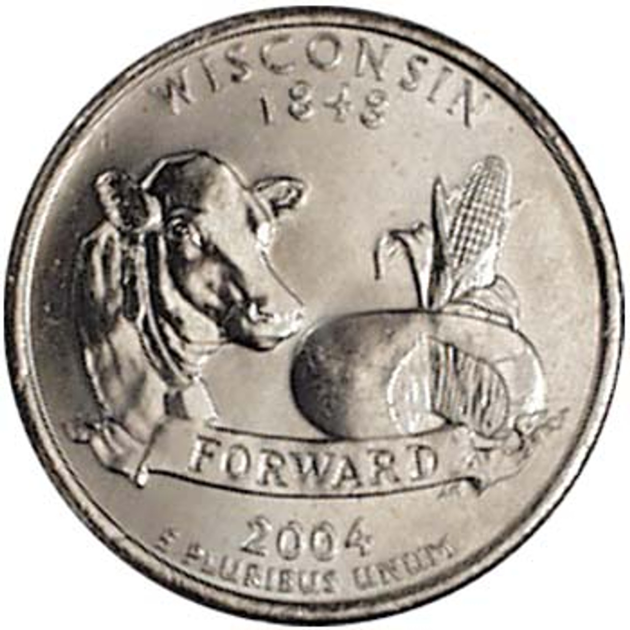 2004-D Wisconsin Quarter Brilliant Uncirculated Image 1