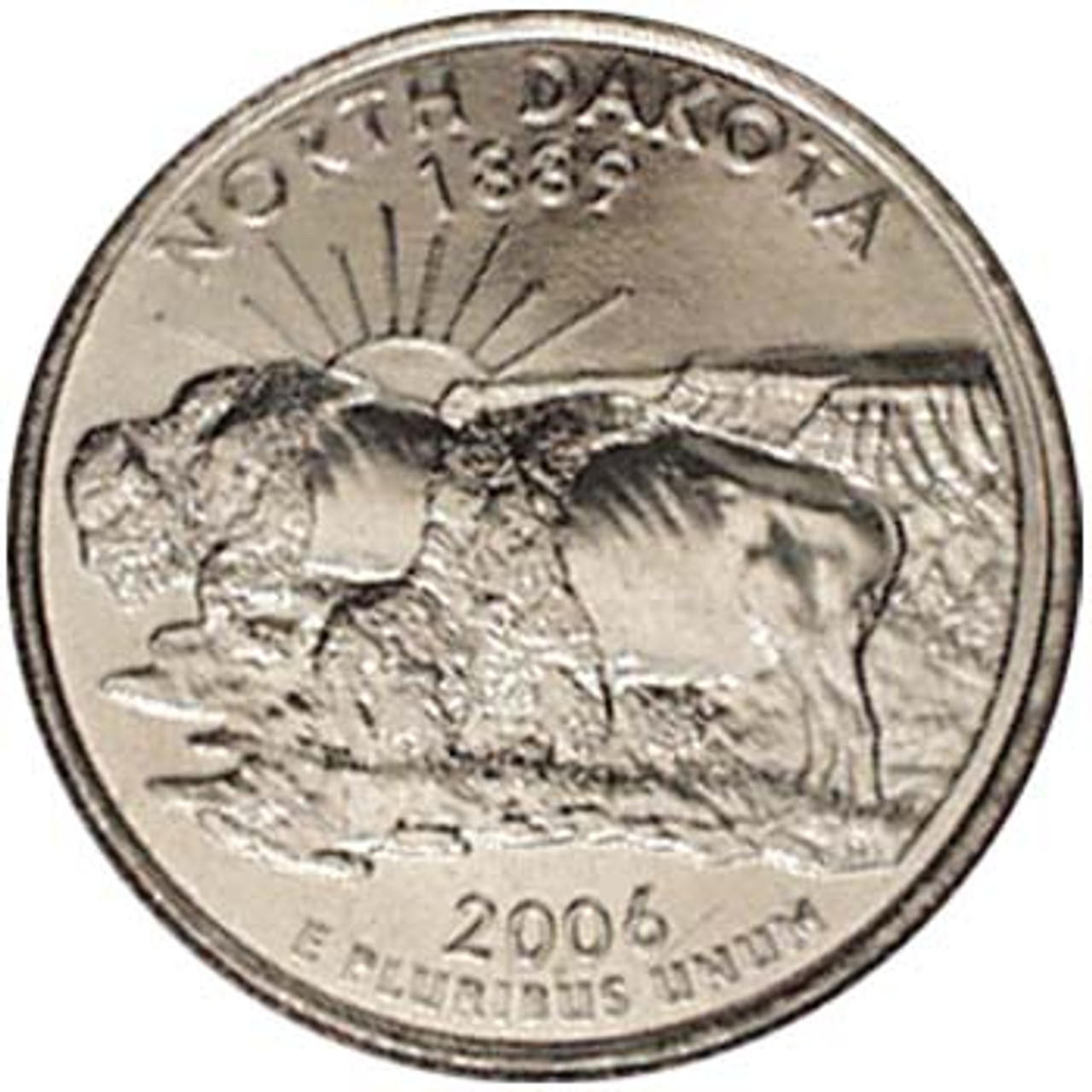2006-P North Dakota Quarter Brilliant Uncirculated Image 1