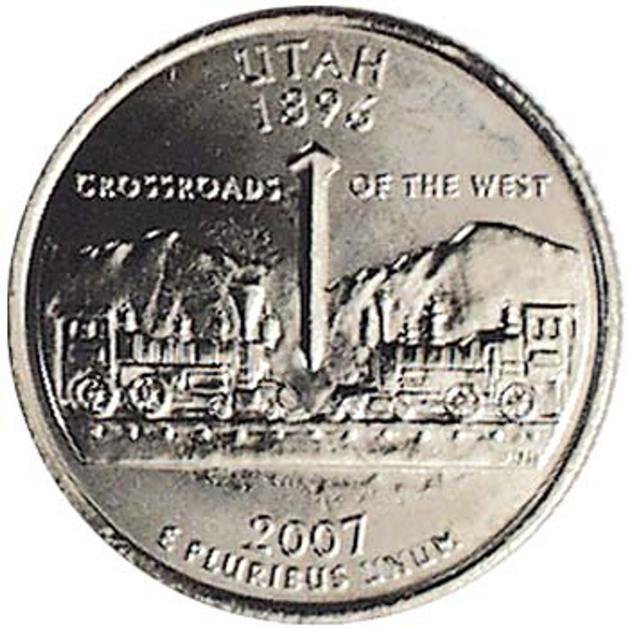 2007-D Utah Quarter Brilliant Uncirculated Image 1