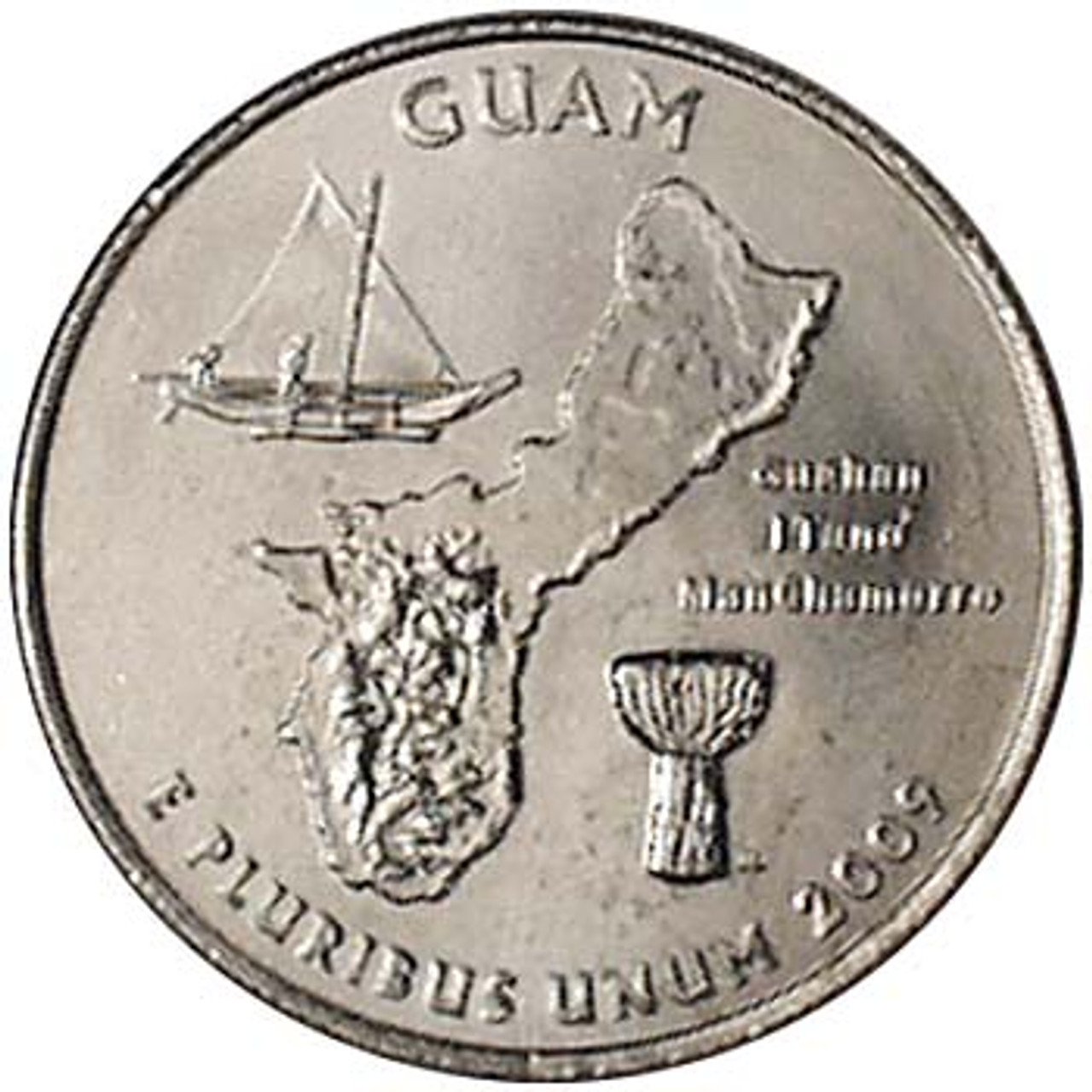 2009-D Guam Quarter Brilliant Uncirculated Image 1