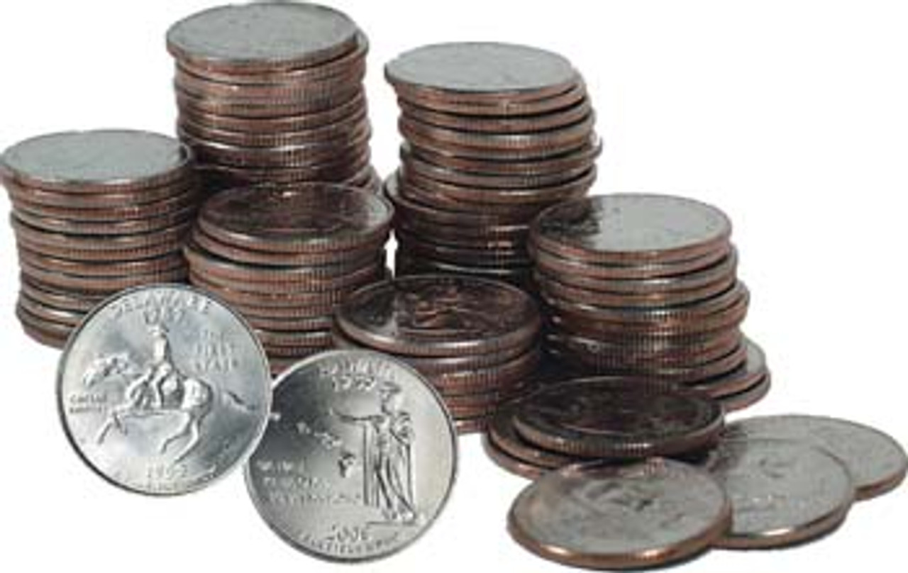 1999-2008 P & D Statehood Quarter 100 Coin Set Brilliant Uncirculated Image 1