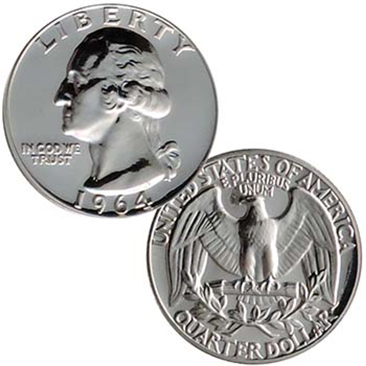 1964 Washington Silver Quarter Proof Image 1