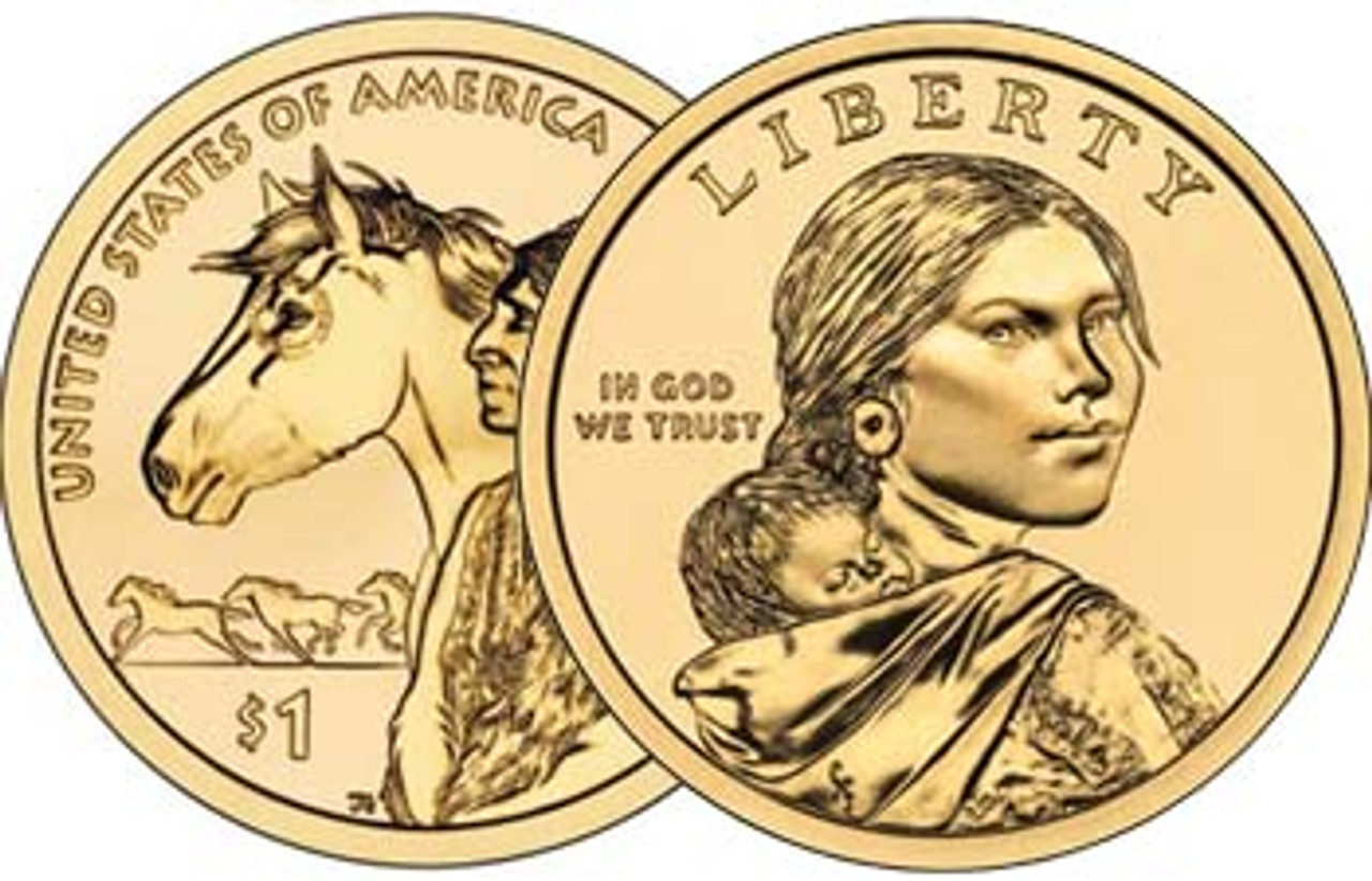 2012-P Native American Dollar Brilliant Uncirculated Image 1