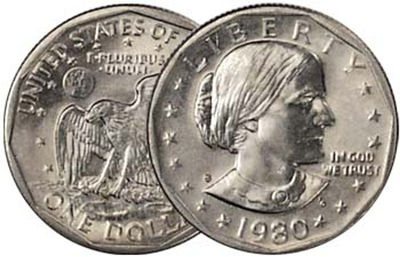 1980-S Susan B. Anthony Dollar Brilliant Uncirculated Image 1