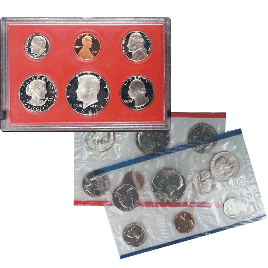 U.S. 1981 Proof & Mint Set Pair