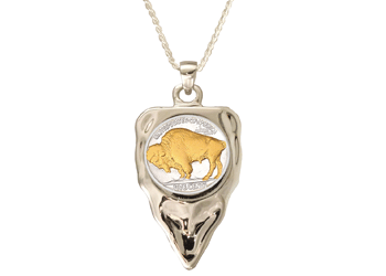 U.S. Buffalo Nickel Arrowhead Necklace 