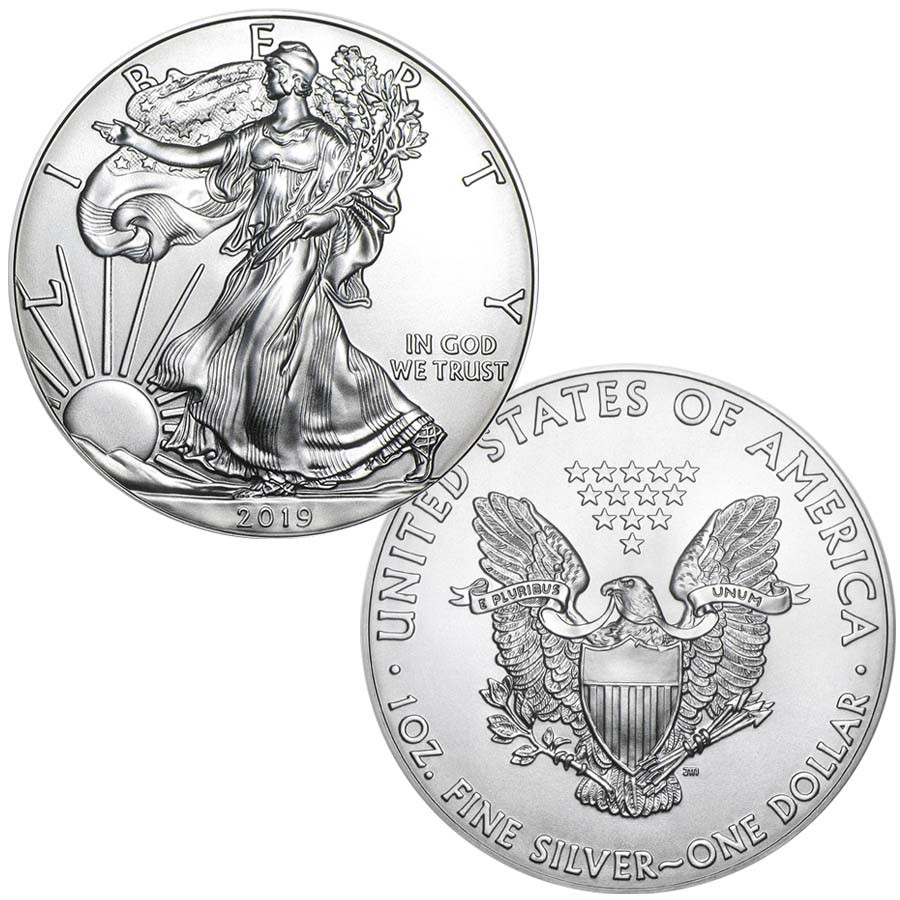 2019 Glacier Silver Eagle 1oz 銀貨 2019 Silver Eagle Brilliant Uncirculated | International Coins