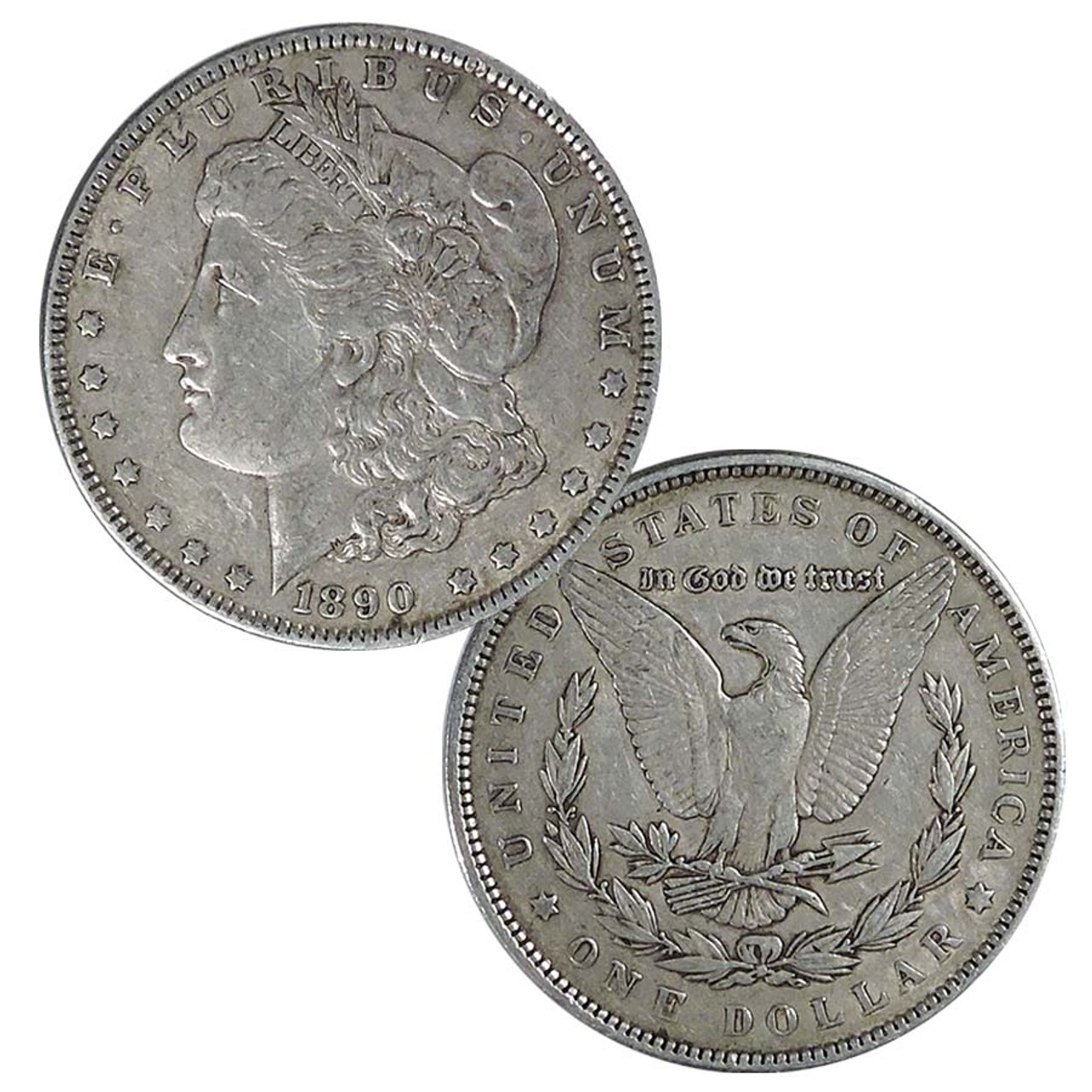 1890-P Morgan Silver Dollar Extra Fine Image 1