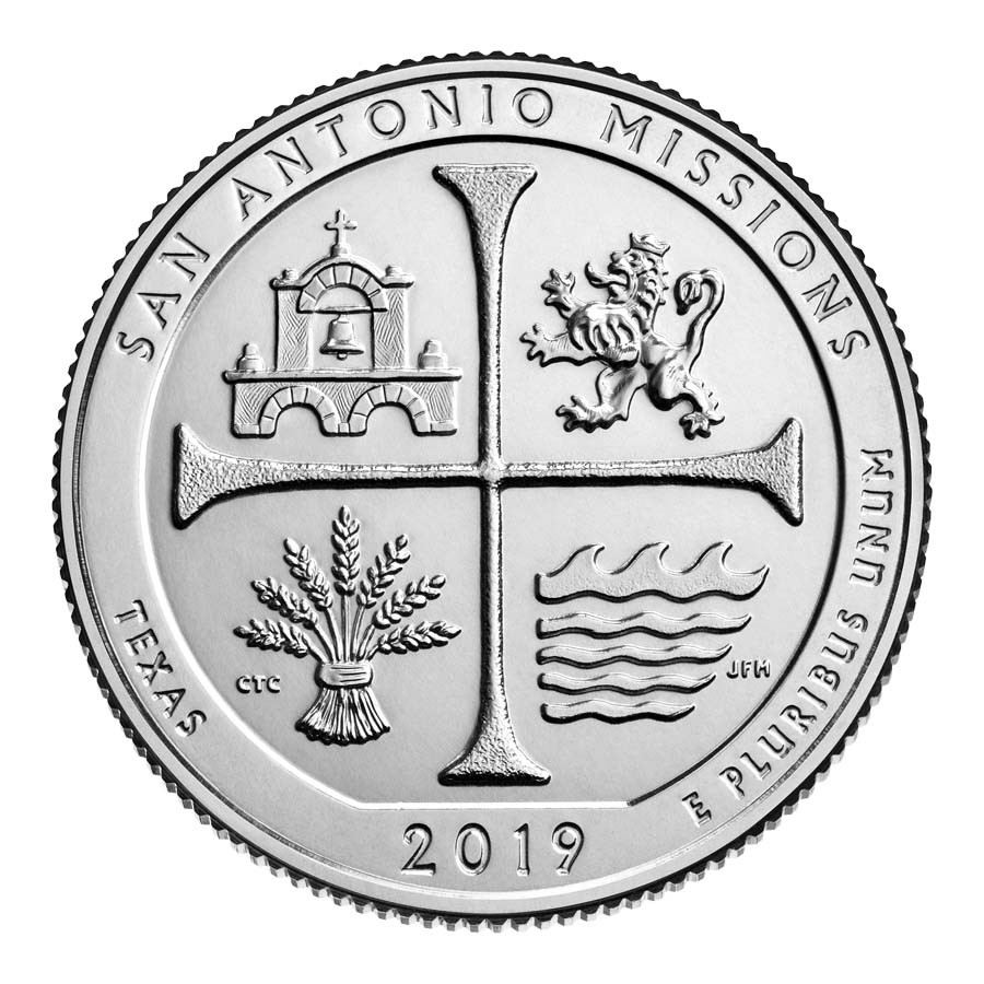 2019-P San Antonio Missions National Historical Park Quarter