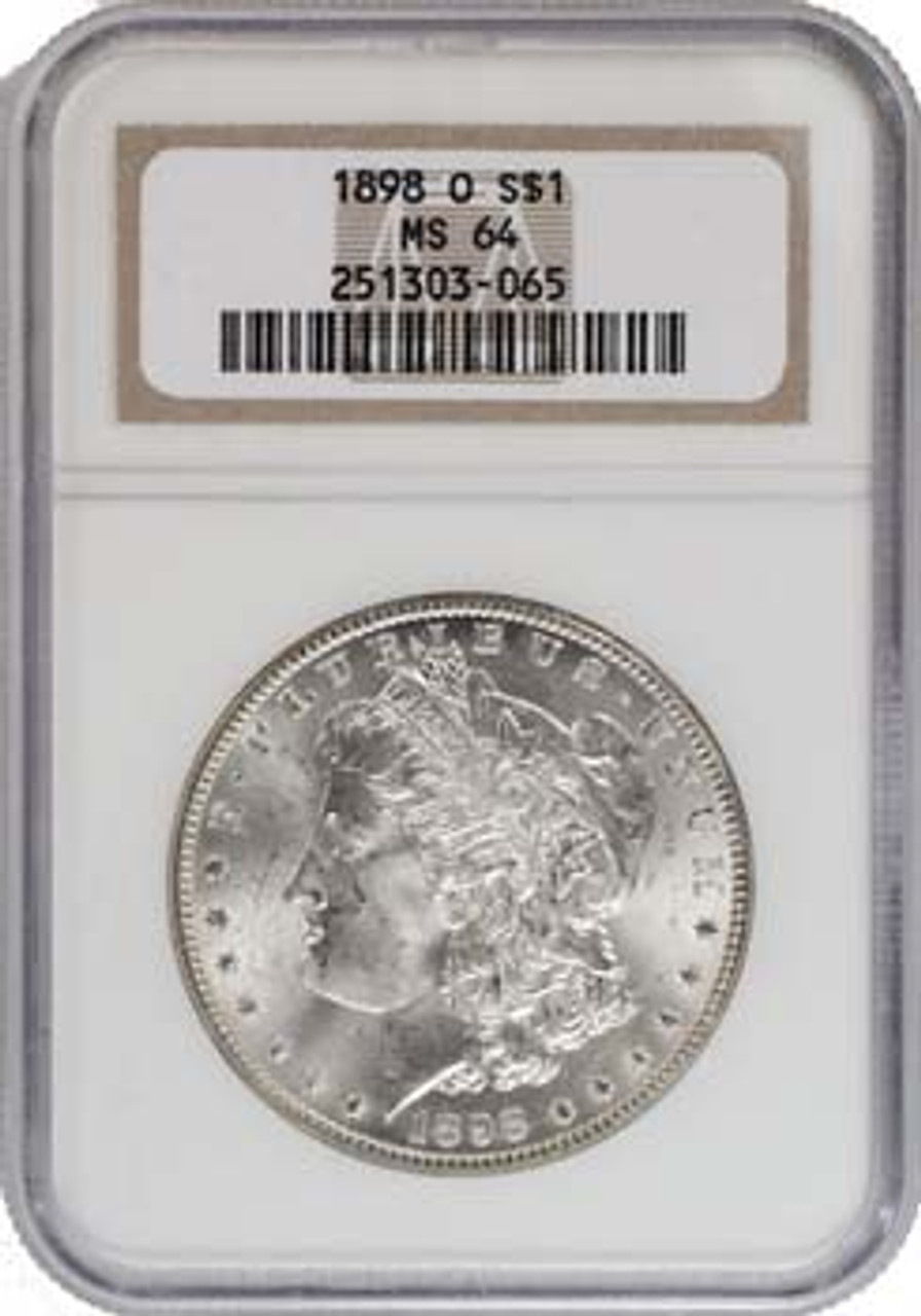 1898-O Morgan Silver Dollar Certified MS-64