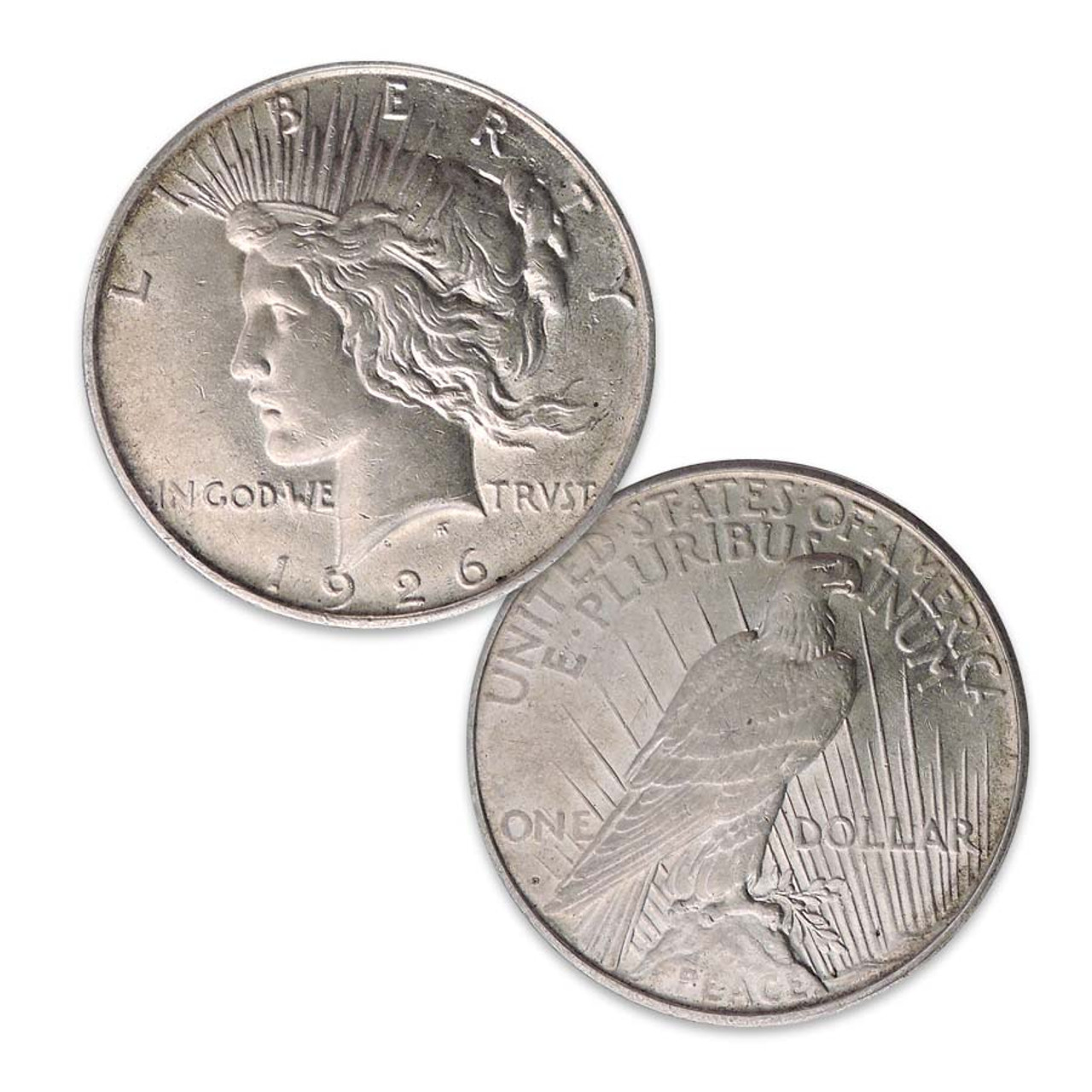 1926-D Peace Silver Dollar About Uncirculated Image 1
