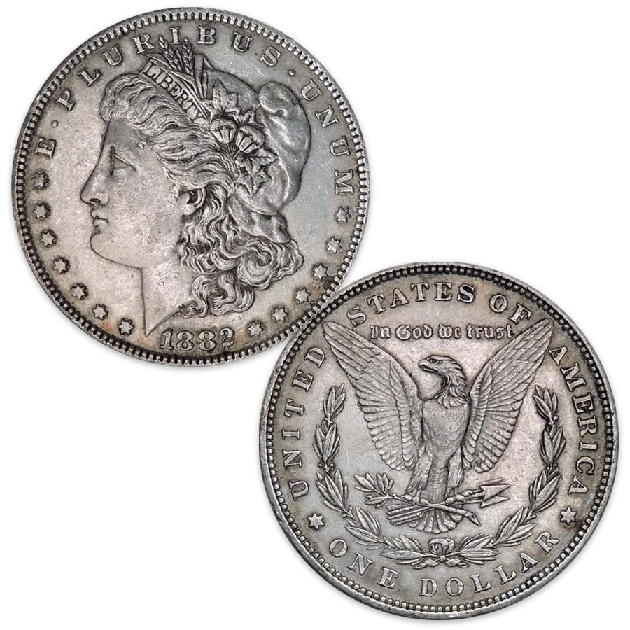 1882-P Morgan Silver Dollar Extra Fine Image 1