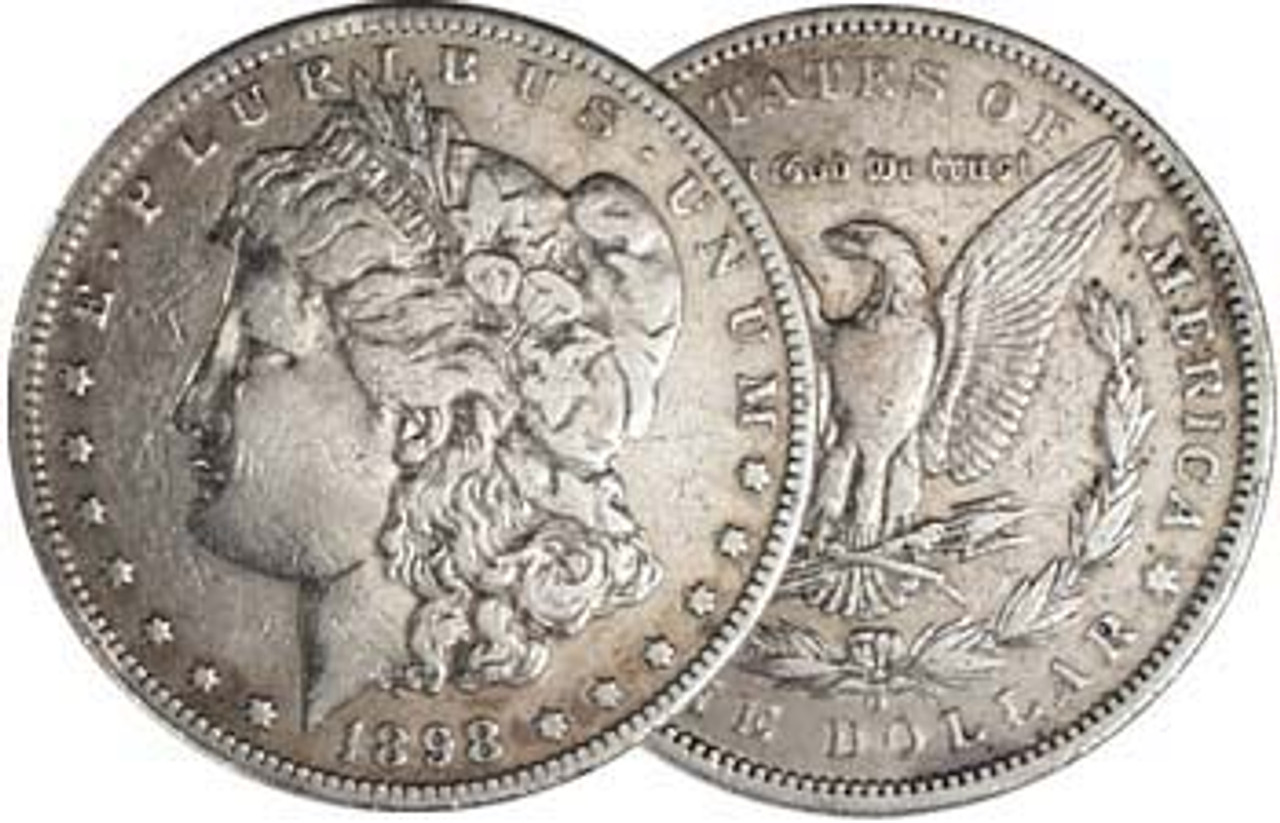 1898-O Morgan Silver Dollar Very Fine Image 1