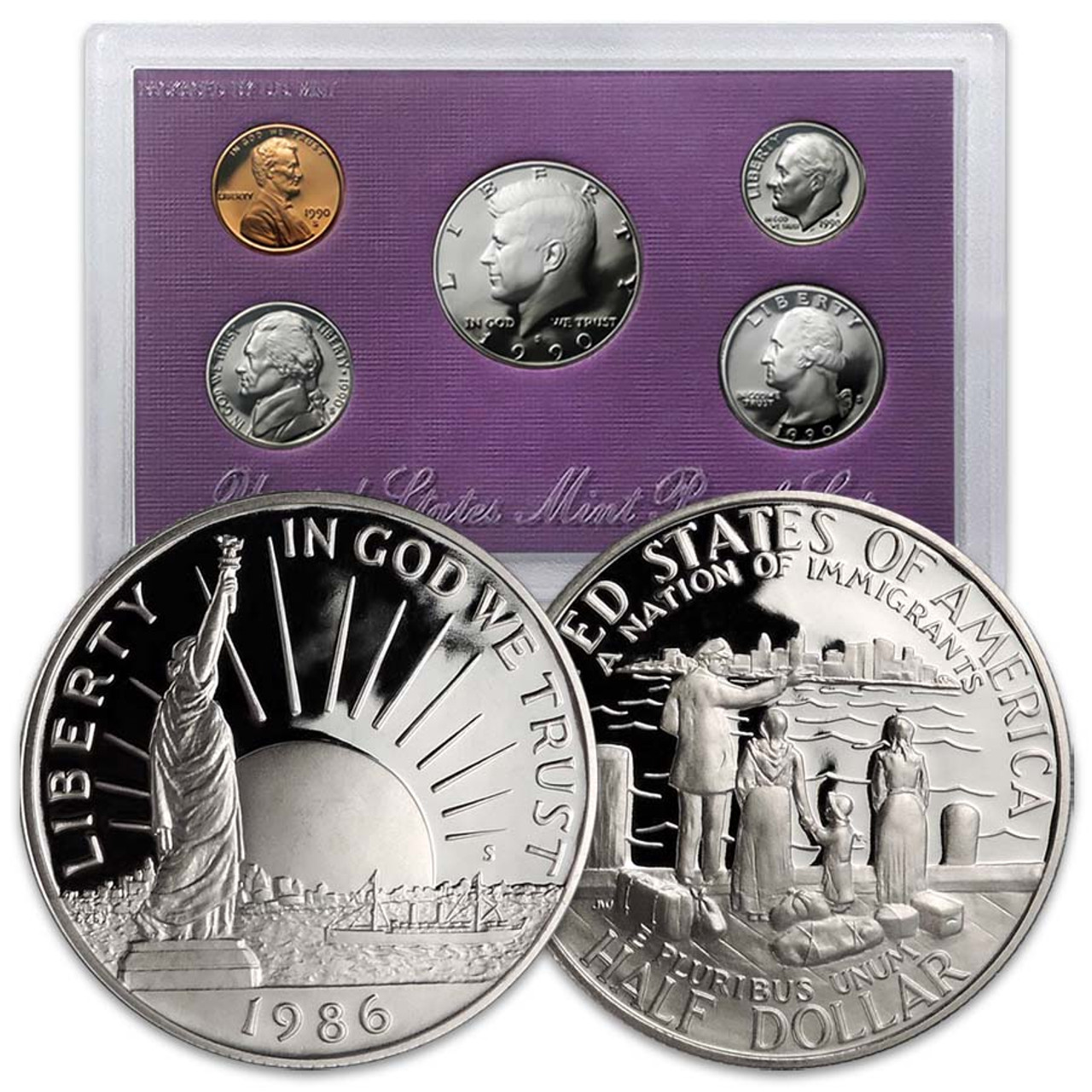 FREE Proof Set with a Statue of Liberty Half Dollar Proof