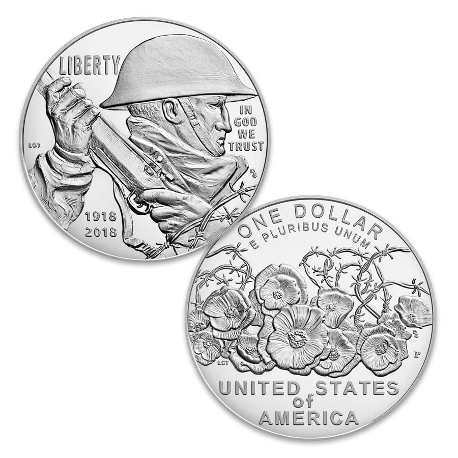 2018 WWl Centennial Silver Dollar Proof | International Coins