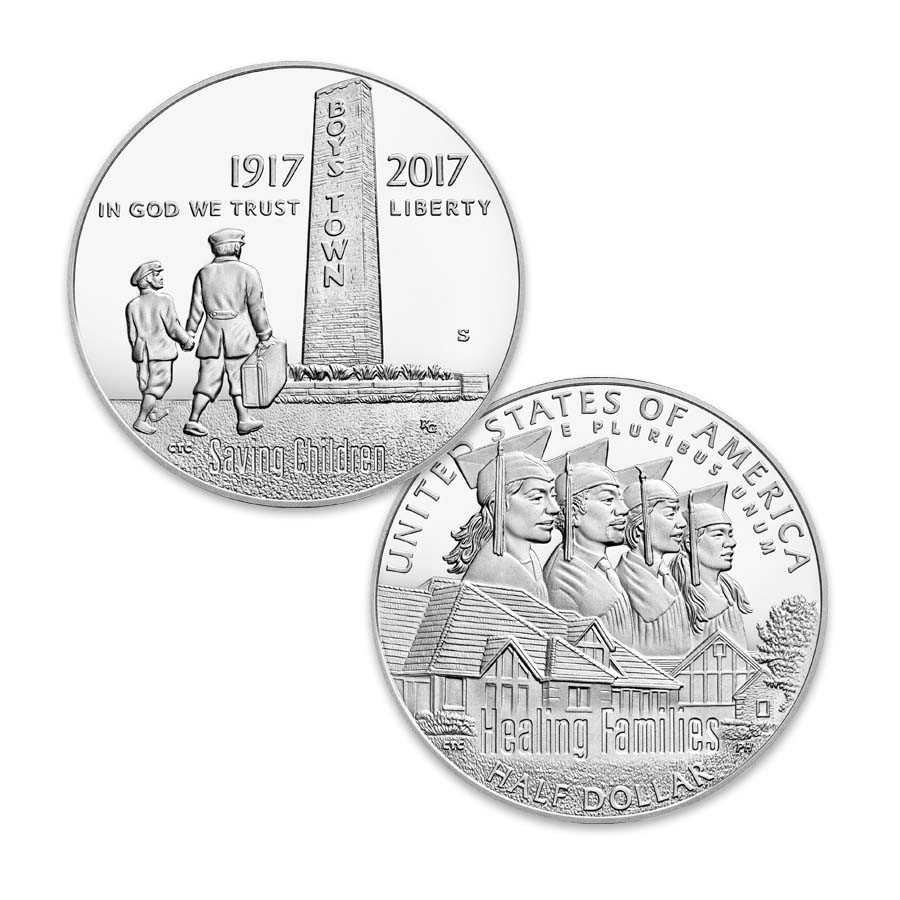 2017 Boys Town Centennial Half Dollar Proof | International Coins