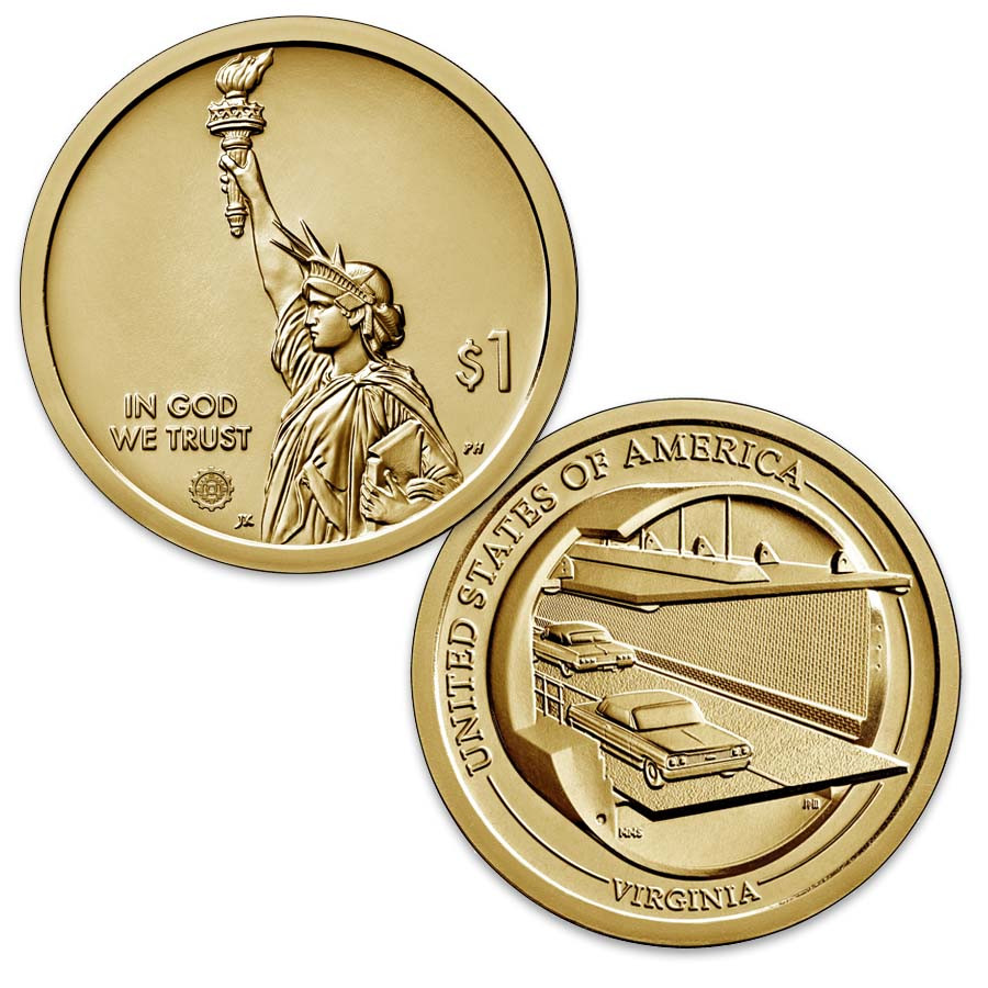 2021-P Virginia Innovation Dollar Brilliant Uncirculated