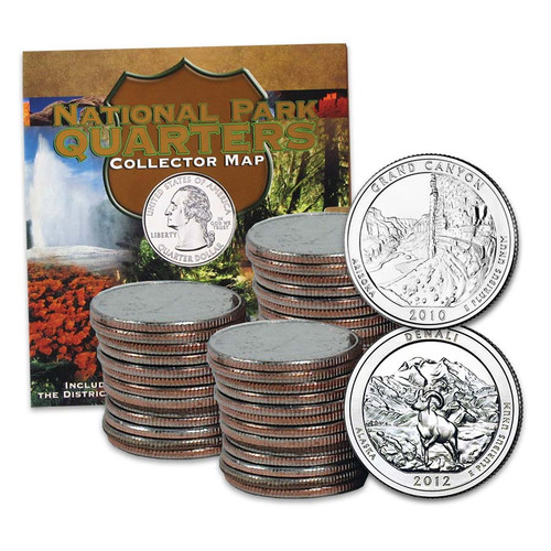 owo25セントクォーター硬貨ナショナルパーク2010〜2021セット#1 U.S. Coins - Quarters - National Park Quarters - National