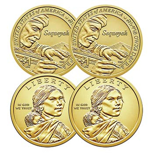 2017 P & D Sacagawea Dollar Pair Brilliant Uncirculated