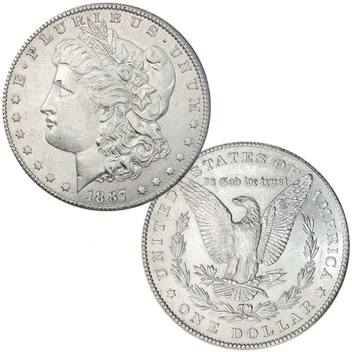 1887-P Philadelphia Morgan Silver Dollar About Uncirculated