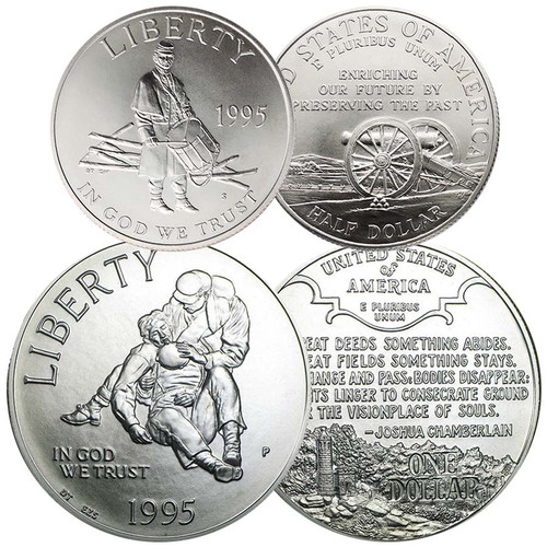 1840-1865 Seated Liberty Silver Dollar Fine