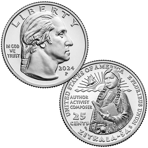 2024-P Zitkala-Sa Quarter Brilliant Uncirculated 2024-P Zitkala-Sa Quarter Brilliant Uncirculated