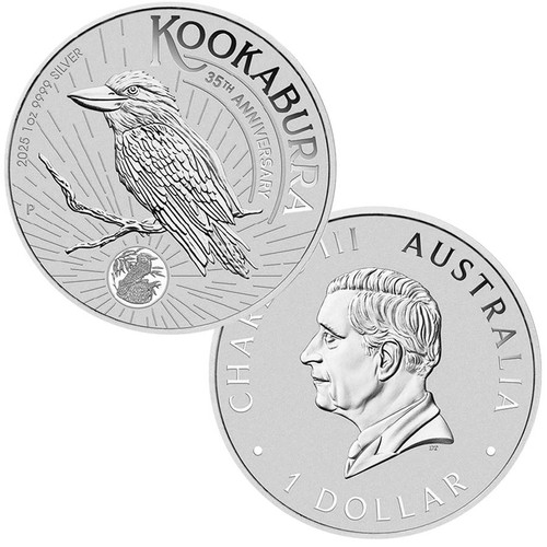 Australia 2025 Kookaburra 1-Oz. Silver Dollar BU Australia 2025 Kookaburra 1-Oz. Silver Dollar BU