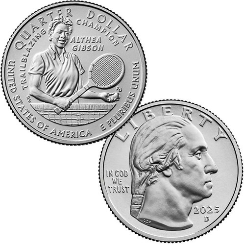 2025-P Althea Gibson Quarter Brilliant Uncirculated 2025-P Althea Gibson Quarter Brilliant Uncirculated