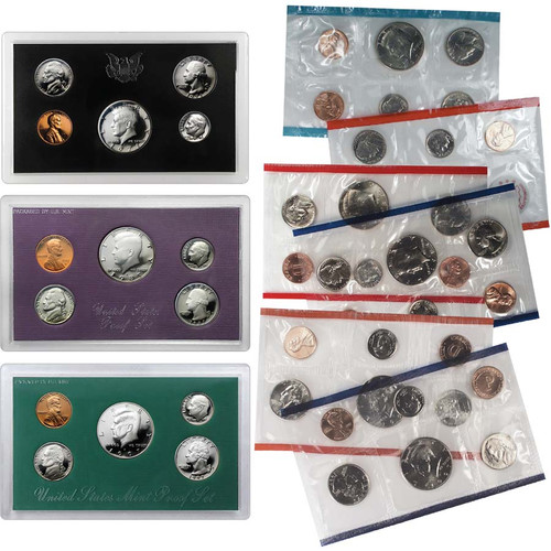 1971, 1987 & 1997 Proof & Mint Set Collection