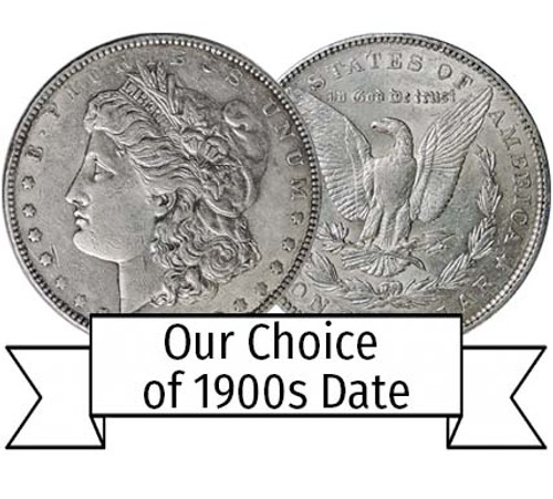 1900s Morgan Silver Dollar Extra Fine
