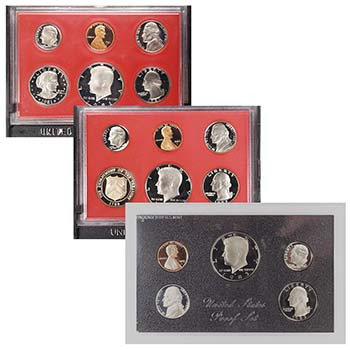 U.S. 1981, 1982 & 1983 Proof Set Trio