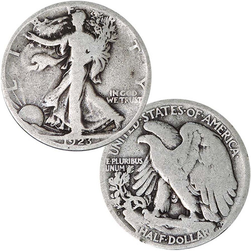 1920-1929 Walking Liberty Silver Half Dollar Circulated