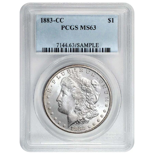 1882-CC Morgan Silver Dollar Certified MS-63