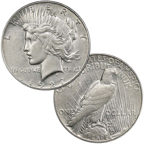 1927 Peace Silver Dollar Extra Fine