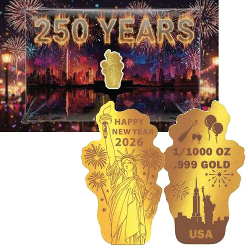 2026 Lady Liberty 1/1,000th Oz. Gold Tribute