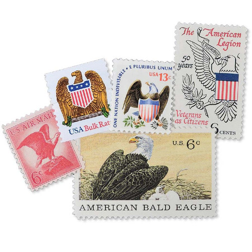 Eagle Themed 5-Stamp Collection