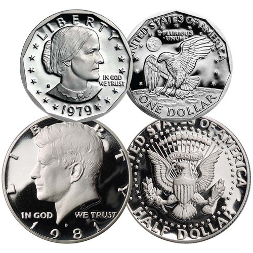 フランクリン・ウォーキング・ケネディ半ドルセット U.S. Coins - Half Dollars - Kennedy Half Dollars - Kennedy Half