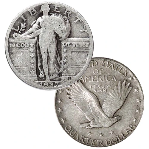 1927-D Standing Liberty Silver Quarter Circ