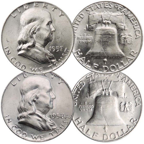 U.S. Coins - Half Dollars - Franklin Half Dollars - Franklin Half