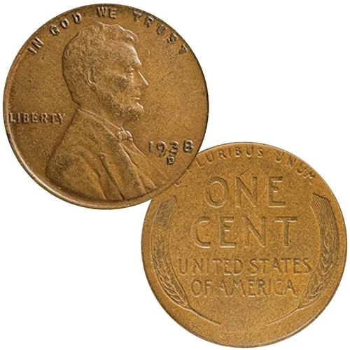 1938-D Lincoln Cent Very Fine