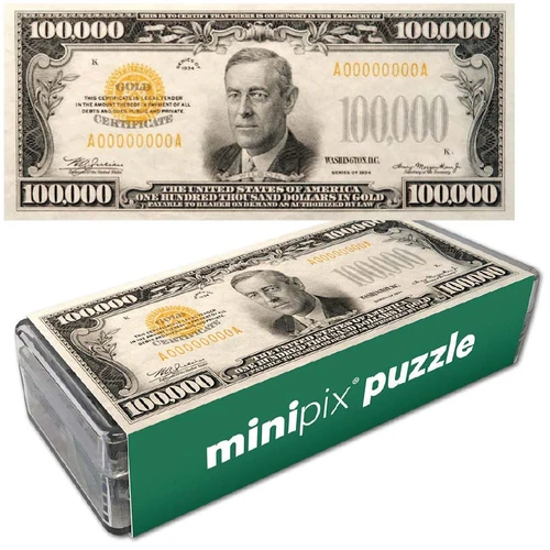 $100,000 Gold Certificate Puzzle